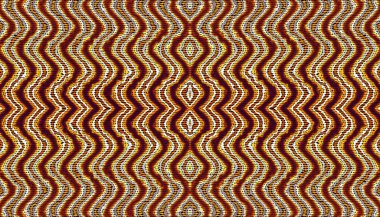 Soyut dijital fraktal model. Afrika etnik tarzında yatay yönelim modeli. Kabile süsü.