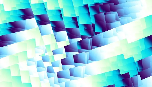 Abstract Digitaal Fractal Patroon Horizontale Oriëntatie Mozaïekpatroon Lage Polystijl — Stockfoto