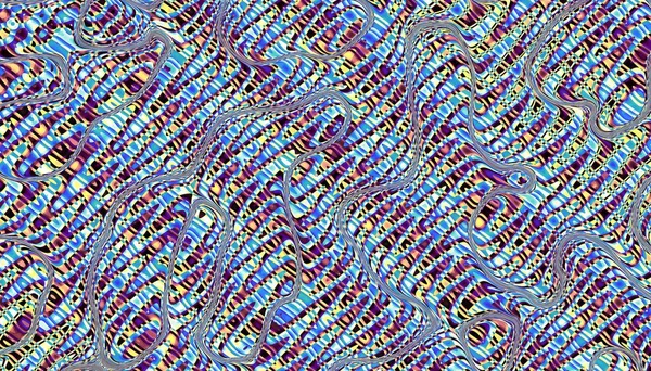디지털 프랙탈 환각성 웨이브 — 스톡 사진