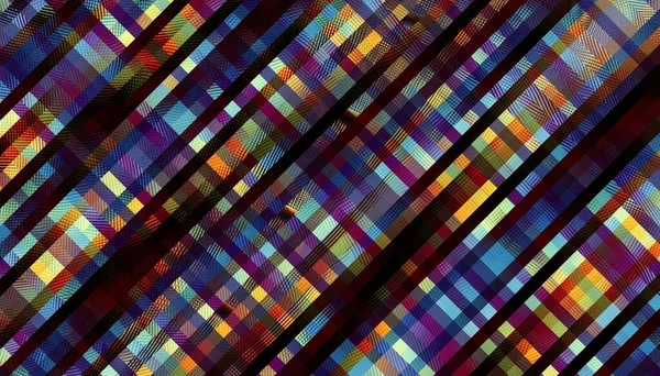 Abstract Digitaal Fractal Patroon Horizontale Oriëntatie Plaid Patroon — Stockfoto