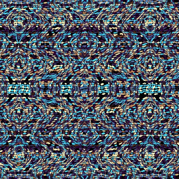 Patrón Fractal Digital Abstracto Fondo Cuadrado Estilo Étnico Africano Adorno — Foto de Stock