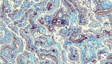 Soyut dijital fraktal model. Yatay oryantasyon. Mermer dokusunun taklidi.