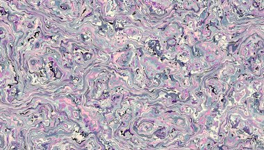 Mermer dokusunun taklidi. Soyut dijital fraktal model. Yatay yönelim.