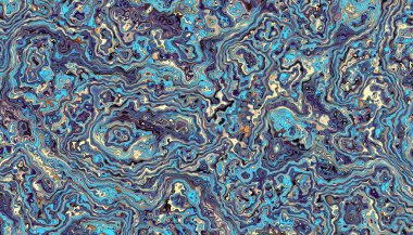 Soyut dijital fraktal model. Yatay oryantasyon. Psikedelik dalgalı doku.