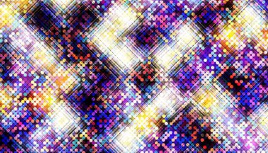 Soyut dijital fraktal model. Bulanık efektli benek deseni.