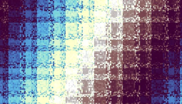 Abstraktes Digitales Fraktalmuster Horizontale Ausrichtung Low Poly Karierte Textur — Stockfoto
