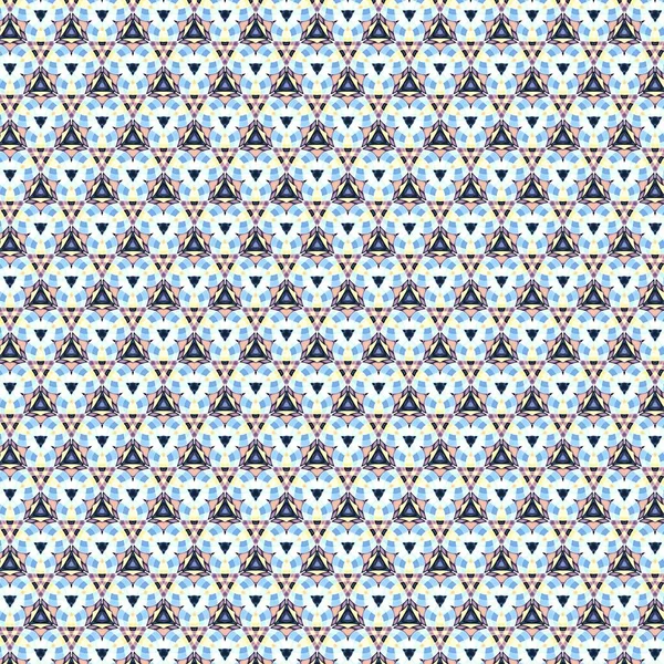 Abstract Digital Fractal Pattern Horizontal Orientation Abstract Geometric Ornament Mosaic — Stock Photo, Image