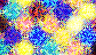 Soyut dijital fraktal model. Yatay oryantasyon. Bulanık efektli benek deseni.