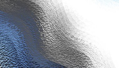 Soyut dijital fraktal model. Yatay oryantasyon. Dalgalı doku. Düşük polimerli doku.