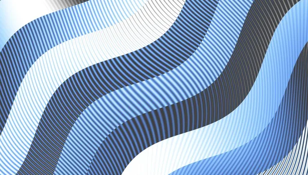Abstraktes Digitales Fraktalmuster Horizontale Ausrichtung Wellenförmige Textur — Stockfoto