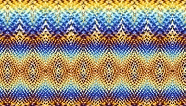 Padrão Fractal Digital Abstracto Orientação Horizontal Textura Ornamental Geométrica Abstrata — Fotografia de Stock