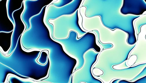 Padrão Fractal Digital Abstracto Imagem Futurista Abstrata Orientação Horizontal Textura — Fotografia de Stock
