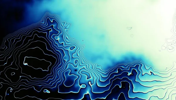 Soyut Dijital Fraktal Model Dalgalı Doku — Stok fotoğraf