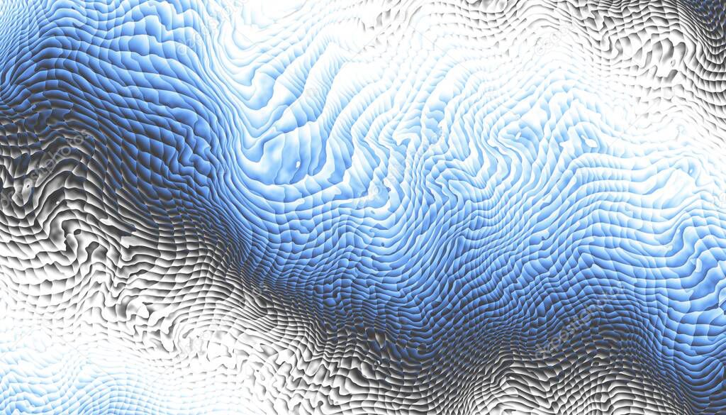 Abstract digital fractal pattern. Wavy texture.