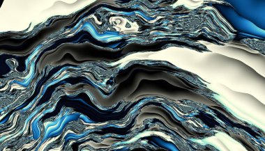 Soyut dijital fraktal model. Dalgalı doku.