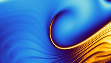 Soyut dijital fraktal model. Psikedelik dalgalı doku.