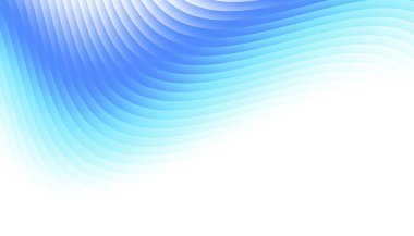 Soyut dijital fraktal model. Beyaz arkaplanda çarpık mavi çizgi.