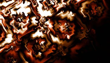 Soyut dijital fraktal model. Kabile süsü..