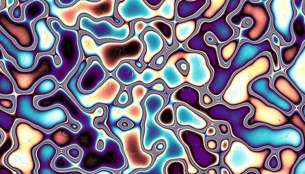 Abstract Digital Fractal Pattern Wavy Texture — Stock Photo, Image