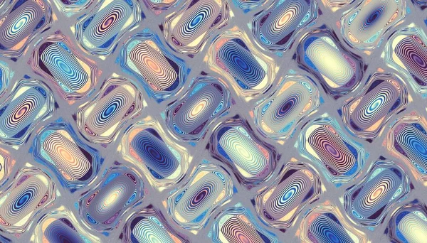 Soyut Dijital Fraktal Model Süslü Spirallerin Geometrik Süsü — Stok fotoğraf