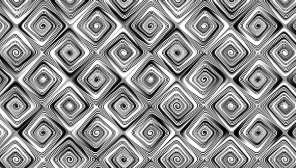Абстрактний Цифровий Фрактальний Візерунок Геометричний Орнамент Спіралей — стокове фото