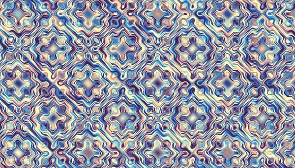 Abstraktes Digitales Fraktalmuster Geometrisches Ornament Aus Spiralen — Stockfoto
