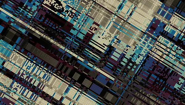 Абстрактний Цифровий Фрактальний Візерунок Абстрактний Футуристичний Технологічний Образ Візерунок Крапки — стокове фото
