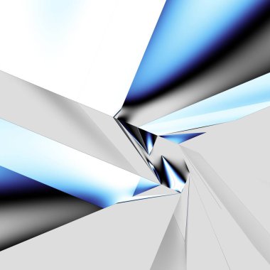 Soyut dijital fraktal model. Soyut geleceksel geometrik resim.