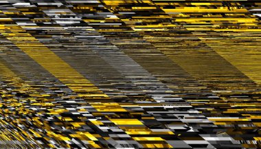 Soyut dijital fraktal model. Yatay oryantasyon. Soyut geleceksel geometrik doku.