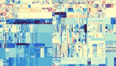 Soyut dijital fraktal model. Yatay oryantasyon. Düşük poli biçiminde geometrik desen.