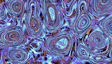 Soyut dijital fraktal model. Yatay oryantasyon. Dalgalı doku.