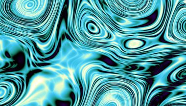 Soyut dijital fraktal model. Yatay oryantasyon. Psikedelik dalgalı doku. Dalgalı doku.