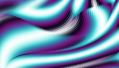 Soyut dijital fraktal model. Yatay oryantasyon. Psikedelik dalgalı doku.