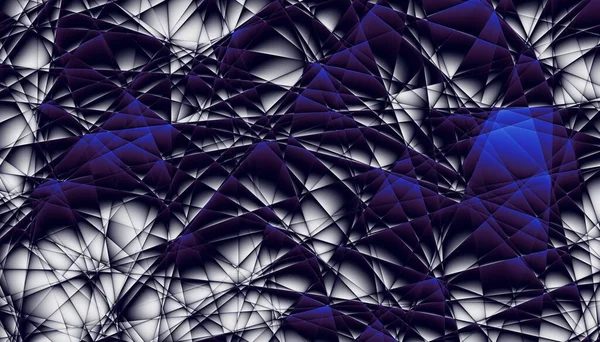 Soyut dijital fraktal model. Yatay oryantasyon. Soyut geleceksel geometrik resim.