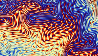  Soyut dijital fraktal model. Yatay oryantasyon. Dalgalı doku.