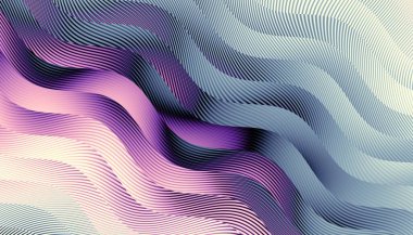 Soyut dijital fraktal model. Dalgalı doku.