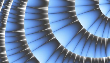 Soyut dijital sanat fraktal deseni. Soyut geleceksel geometrik resim.