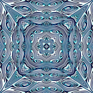 Soyut dijital fraktal model. Simetrik rahatlama süsü.