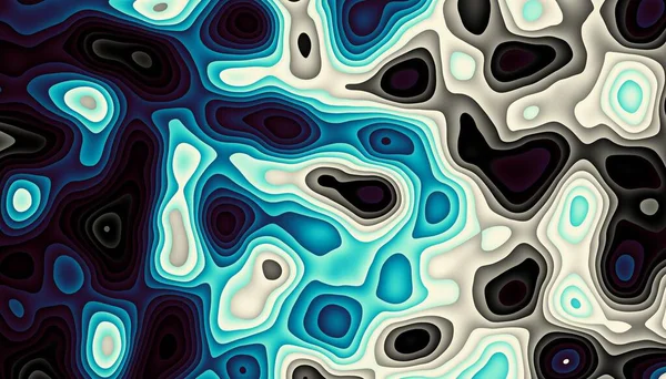 Abstract Digitaal Kunst Fractal Patroon Golvende Textuur — Stockfoto