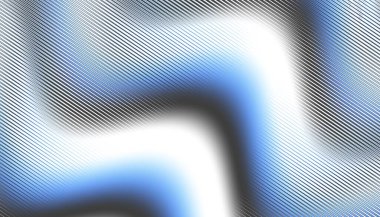 Soyut dijital fraktal model. Beyaz arkaplanda çarpık çizgi.