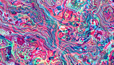 Soyut dijital fraktal model. Psikedelik dalgalı doku. Mermer dokusunun taklidi.