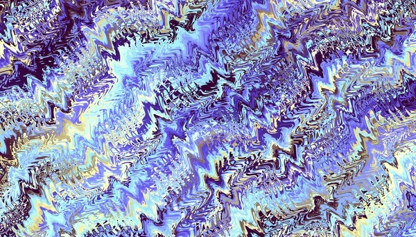 Abstract Digitaal Fractal Patroon Psychedelische Golvende Textuur — Stockfoto
