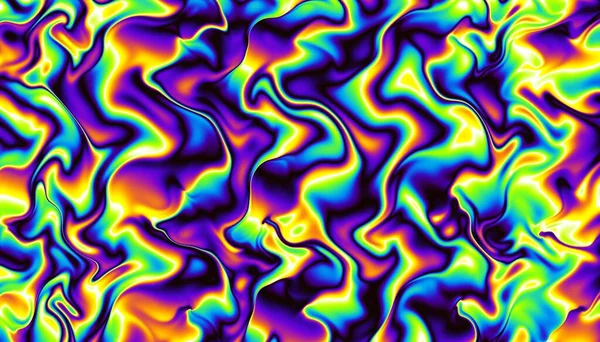 Soyut dijital fraktal model. Psikedelik dalgalı doku.