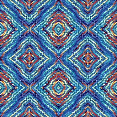 Soyut model. Düzenli kare dekoratif arka plan. Kusursuz desen. Klasik mozaik sanat modeli.