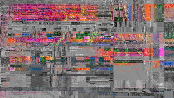 Abstrakt Textur Med Artefakter Codec Imitation Grunge Datamoshing Mönster Aspektförhållande — Stockfoto