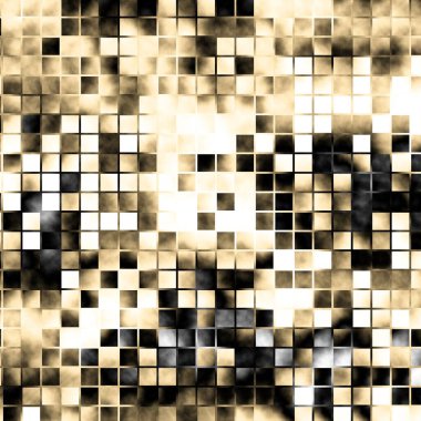 Soyut dijital fraktal model. Kare mozaik sanat deseni.