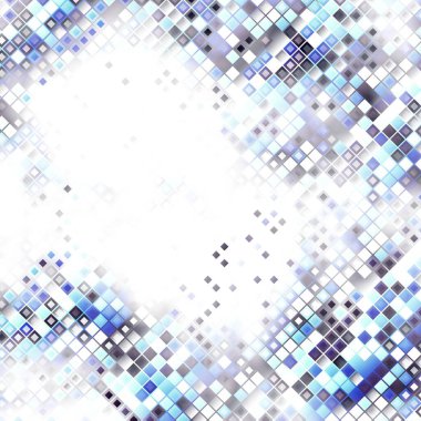 Soyut dijital fraktal model. Kare mozaik sanat deseni.