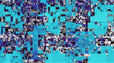 Soyut dijital fraktal model. Soyut fütürist teknoloji görüntüsü. Görünüm oranı 16: 9 olan yatay arkaplan