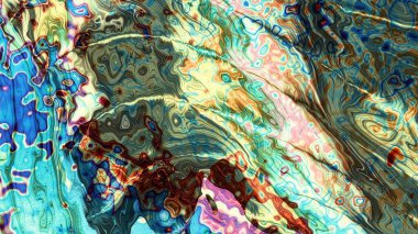 Soyut dijital fraktal model. Görünüm oranı 16: 9 Psikedelik mermer desenli yatay arkaplan.