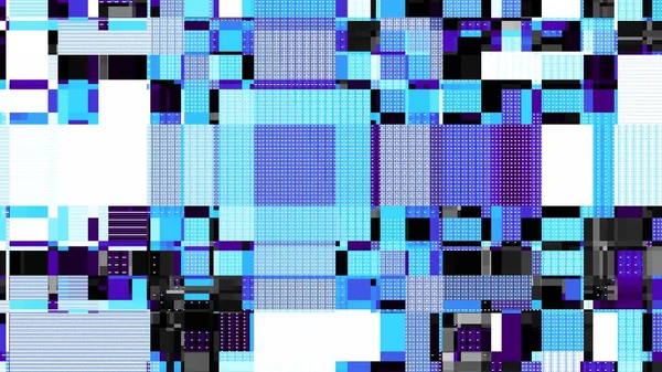 Abstract Digitaal Fractal Patroon Abstract Futuristisch Technologiebeeld Horizontale Achtergrond Met — Stockfoto